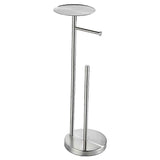 Freestanding Toilet Roll Holders Stainless Steel Brushed  Uk Silver