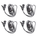 4X for Hair Styler HS01 HS05 Curling Iron Special Power Cord Replacement Repair Accessorie EU Plug