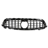 For Panamericana GT Style Grille With Camera Holes Replacement for Mercedes Benz EClass W213 C238 S213 Facelift 2021+(Gloss Black )