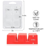 Wax Melt Molds 200 Pack - Clear Plastic Wax Melt Containers Wax Melt Clamshells for DIY Homemade Can
