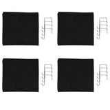 4X over the Door Shoe Organizer, Clear Hanging Shoe Rack, Fabric Closet Shoe Organizer Storage Bag,2