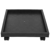 1pc Garden Patio Flower Pot Stand Rolling Plastic Planter Holder with Wheels