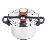 Pressure Cooker 2 Gear 304 Stainless Steel Foldable Handle Pressure Cooking Pot for Induction Gas Stove Open Flame 6.5L