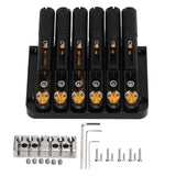 Headless Guitar Bridge 6 String Copper Instrument Accessory for Electric Guitars