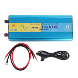 Pure Sine Wave Power Inverter 1500W Peak 3000W 5V 2.1A USB Port DC12V to AC LCD Display for Car RV S