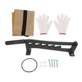 Wall Mounted Kindling Splitter Portable Metal Manual Log Cutter Tool for Indoor Outdoor with Gloves Firewood Bag