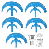 Wind Turbine Set 5?Blade Lantern Type Double Layer Wind Power Generator Assembly Parts 600W12V