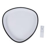 Flush Mount LED Ceiling Light Minimalist 3 Color Temperature Dimmable APP Control Oval Triangle LED Ceiling Light Fixture for Kitchen Bedroom Black