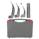 Adult Anaesthetic Professional Stainless Steel Laryngoscope Fiber Optic Detection ToolSilver 3 Kinds of Blade