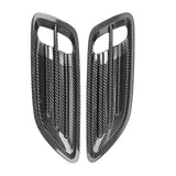 Car Hood Air Vent Decorative Cover Real Carbon Fiber Sticker Exterior Modification Accessories for