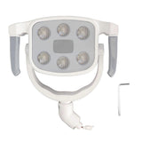 Dental Chair Oral Light LED 6pcs Light Chips 10000?35000lx Square Dental Oral Lamp for Dentist