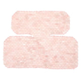 Rose Quartz Neck Chest Massager Soothing Stress Relief Pink Rose Quartz Neck Massager for SPA Fatigue Reduction