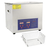 Stainless Steel Ultrasonic Cleaner with Timer Heater 10L Industrial Equipment PS?40AUK Plug 220V