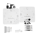 Corner Clock Silent 2000mAh Metal Rust Proof Simple Double Sided Corner Wall Clock for Living Room Bedroom