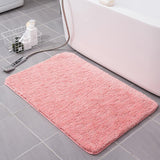 (pink) Super Soft Plush Bathroom Rug, Absorbent Thick Anti-slip Ultra-fine Fiber Bath Rug, Suitable For Bathroom Floor, 40cmx60cm Green