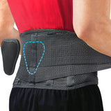 (L) Back Support Belt - Get Instant Relief From Back Pain, Herniated Disc, Sciatica, Scoliosis And More! Air Mesh Design With Lumbar Pad - Adjustable Supp