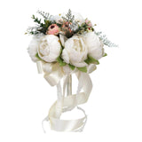 Artificial Peony Wedding Bridal Bouquet Romantic Holding Flower Bride Bridal Bouquets Bridesmaid Bouquet
