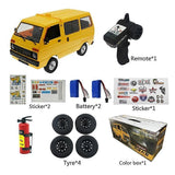 (2 batteries Black) Model Bus Toy Remote Control Car Minivan Children Best Birthday Gift Toys