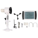 Weather Forecast Station Temperature Humidity Wind Speed Direction Rain Gauge Wireless Weather Remote Monitoring System