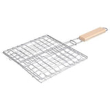 Corn Grill Basket Metal Corn Holder For Grill Wooden Handle Grill Adjustable Corn Grill Basket Non-stick For Outdoor Grill Grill Tool For Corn Steak
