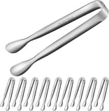 10pcs Sugar Tongs, 304 Stainless Steel Ice Cube Tongs, 10pcs (304#sugar Cube Tongs)