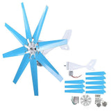 Wind Generator Kit Horizontal 8 Blades with Controller for Street Lights NE200S9 200WDC12V