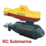 Mini Remote Control Submarine Radio Nuclear Submarine Ship Fish Tank Toy Shark Waterproof Model RC Boat Bath Tub Gifts For KID