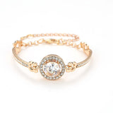 (golden) Diamond Bracelet Temperament Versatile Flash Diamond Bracelet Simple Diamond Bracelet Jewelry