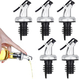 5pcs Oil Wine Bottle Spout Return Flip Top Kitchen Restaurant Bottles