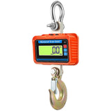 (LCD Display Orange) Heavy Duty Electronic Luggage Scale Multifunctional Digital Scales Digital Display High Accurate Weighing Tool Hook Hung Scale Waterproof Crane Scale