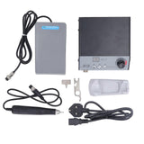 Brushless Micromotor Grinder 50000RPM Stepless Variable Speed Forward Reverse Electric Grinding Machine UK Plug 220V