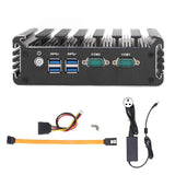 Industrial Computer Fanless Mini PC for Intel Core I3 8130U 4G 64G Embedded Controller 100240V UK Plug