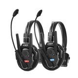 SYNCO Xtalk XPro2 2-Person Wireless Intercom Headset System 2.4G Wireless Headset with Microphone Built-in Battery 500M/1640ft Transmission 3.5mm Real