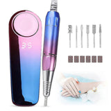 Professional nail equipment rechargeable 35000rpm electric nail file suitable for manicure and pedic