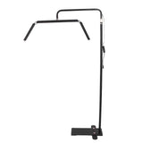 36in 40W LED Floor Light 10 Brightness 3200K to 5600K Height Adjust Free Rotating Eyelash Beauty Lamp 100240V EU Plug