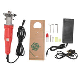 V Shape Carpet Carving Machine 120W 3500rpm Ergonomic Handle Rug Tufting Clippers 100240V Yellow AU Plug