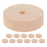 12pcs Wooden Wheels for Crafts DIY Wood Wheels Wooden Toy Car Assemble Wheels Wooden Craft Diy  Accessories Wooden Wheels