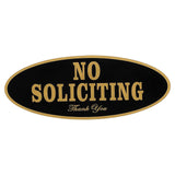 Self-Adhesive Acrylic No Soliciting Sign No Solicitors Door Sign For Front Door Or Window Home Business Apartment Office