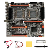 X79 Dual Cpu Mboard+sata Cable+s Cable+baffle+ Grease+ Pad A2011 M.2 Nvme