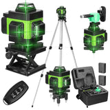 Multifunctional 4d 16 Lines Laser Level 3 Self-Leveling Machine Usb Rechargeable Lithium Battery Lev