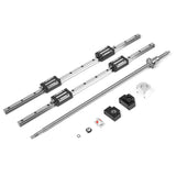 2pcs HGR20-700mm Linear Guide Rail & 1pc RM1605-700mm Ballscrew & BF12/BK12 Kit