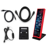 (Red) Small Display Screen 8.8'' Touches Screen Monitor PC Temperature Monitor  Red
