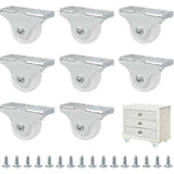 2025 Latest Model Set of 25mm Rubber and Plastic Mini Castors Set in Metal Swivel Case - F