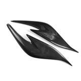 Car Front Headlight Eyebrow Head Light Eyelid Eyebrow Carbon Fiber Trim Sticker for Prius ZVW30 2012-2015