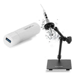 (B008+Z04 Universal Bracket+WIFI Box) 5 Million Digital Electron Microscope Magnifying Dermatoscope