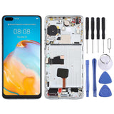 (Silver) COMPATIBLE OLED LCD Screen for Huawei P40 Digitizer Full Assembly with Frame