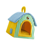 (S) Pet Sleeping Bed Comfortable Cat House for Puppy Cats and Small Dogs Outdoor S