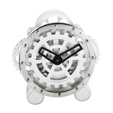 Table Clock Non Ticking Farmhouse Clock for Living Room Bedside Tables Shelf