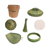 (7pcs) Wooden Steamed Rice Barrel Heat Resistant for Appetizer Household Restaurant 5pcs