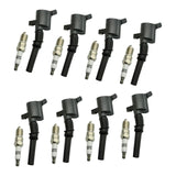 8Pcs Ignition Coil Spark Plug Set 7TU-12A366Ab for Ford Expedition F150